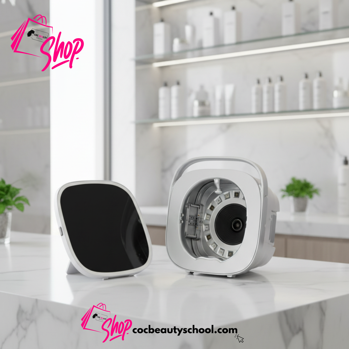 COC FaceCam™ – Portable 3D AI Skin Analyzer with Intelligent Mirror Display